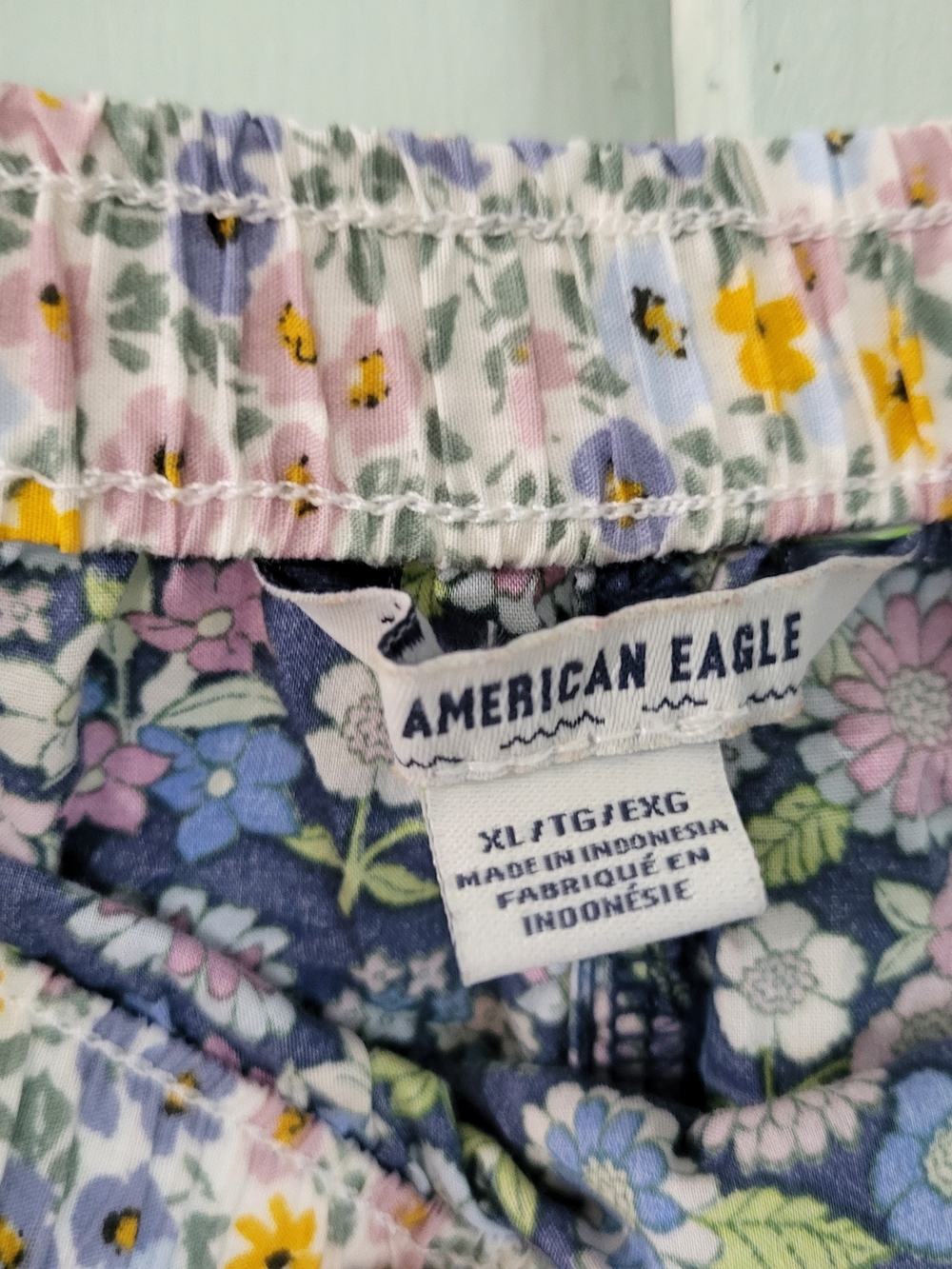 American Eagle Outfitters Floral Maxi Skirt in Navy, Pink & Cream - Picture 4 of 5